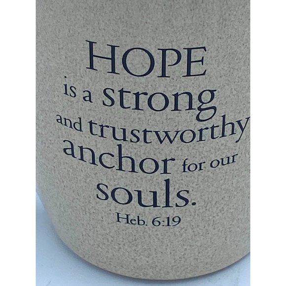 Scripture Coffee Mug Hope is a Strong and Trustworthy Anchor by Christian Art Gi - Picture 2 of 5